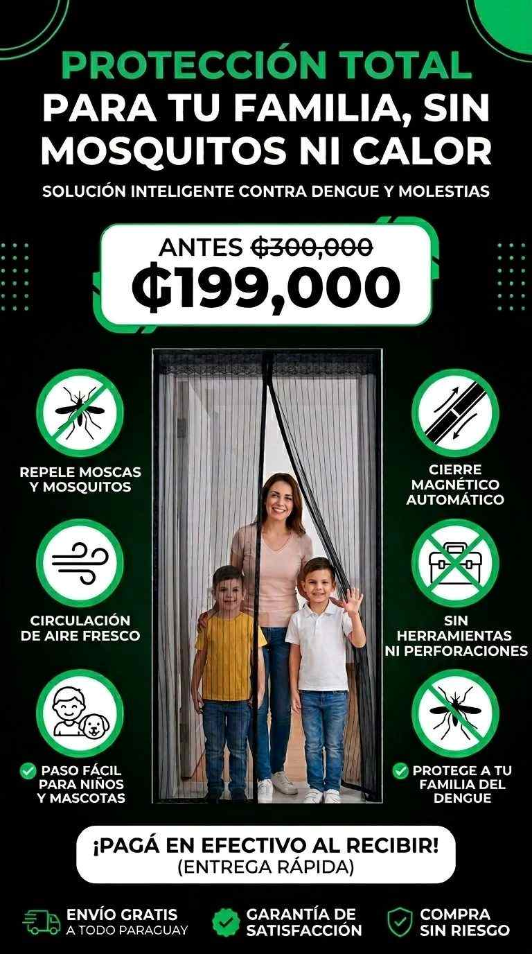 Cortina Magnética anti insectos
